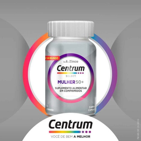 Polivitamínico Centrum Select Mulher 50+ 60 comprimidos