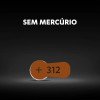 Pilha para Aparelho Auditivo 312 Duracell com 6 unidades