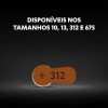Pilha para Aparelho Auditivo 312 Duracell com 6 unidades