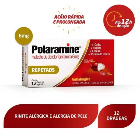 Polaramine 6mg 12 Drágeas