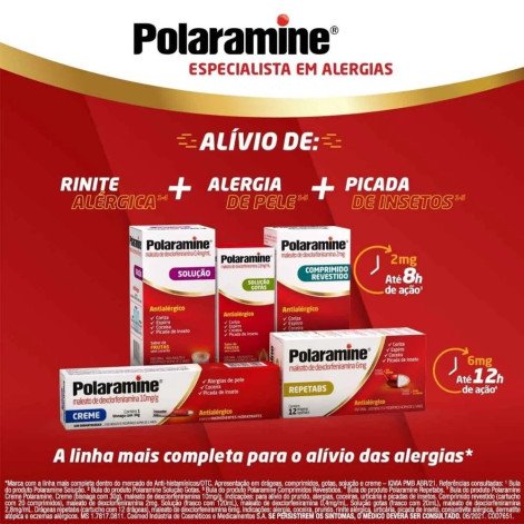 Polaramine 6mg 12 Drágeas