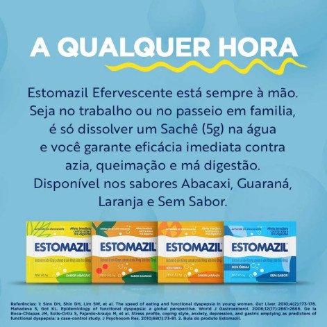 Estomazil Abacaxi Pó Efervescente 6 envelopes de 5g cada