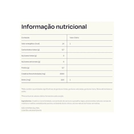 Creatina Monohidratada 60 Gummies Guday Frutas Vermelhas