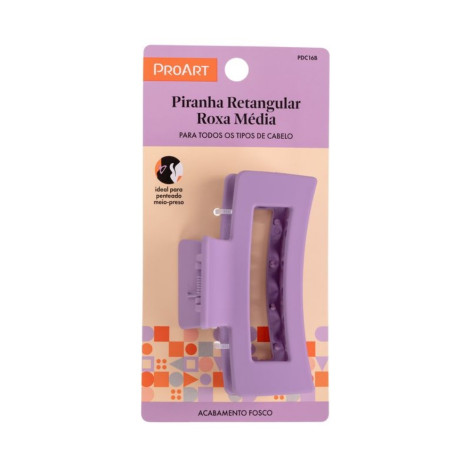 Piranha Retangular Roxa Média ProArt