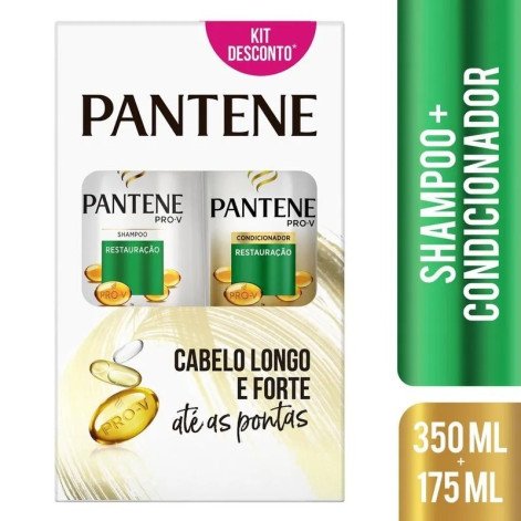 Kit Pantene Restauração Shampoo 350ml + Condicionador 175ml