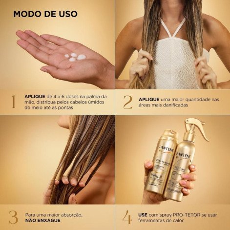 Pantene PRO-Resgate Regeneração Molecular Tratamento Leave-In 150 ml