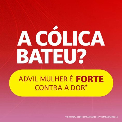 Advil Mulher Ibuprofeno 400mg 10 Cápsulas