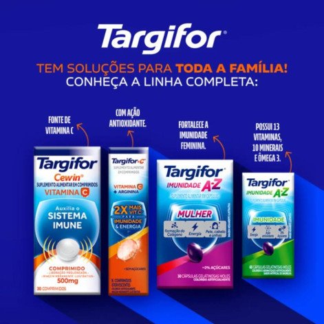 Polivitamínico Targifor Imunidade A-Z 60 Cápsulas