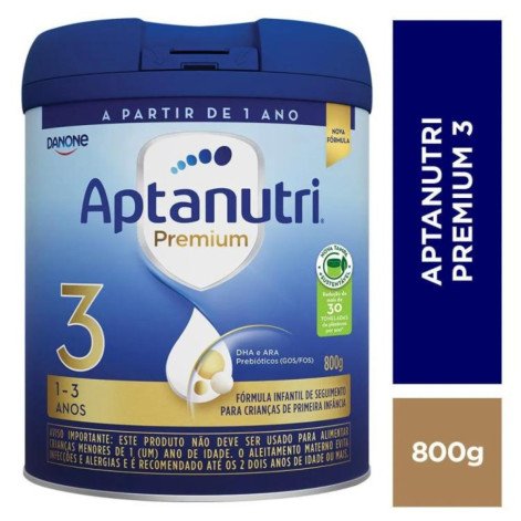 Fórmula Infantil Aptanutri Premium 3 Danone 1 a 3 anos 800g