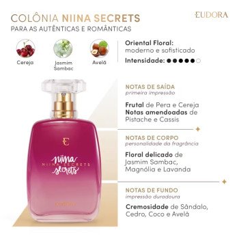 Colônia Desodorante Feminina Niina Secrets 100Ml Eudora