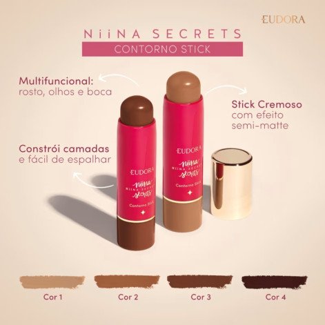 Contorno Facial Niina Secrets Stick Cor 03 5g