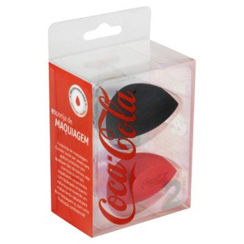 Kit Esponja de Maquiagem Condor Coca-Cola 2 Unidades