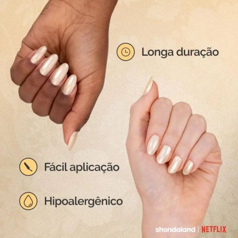 Esmalte Amarelo Risqué Bridgerton Bendito Artista Cintilante 8ml