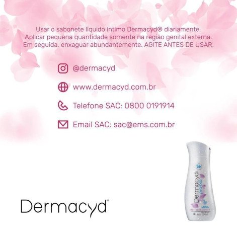 Sabonete Líquido Íntimo Dermacyd Delicata Jasmim 200ml
