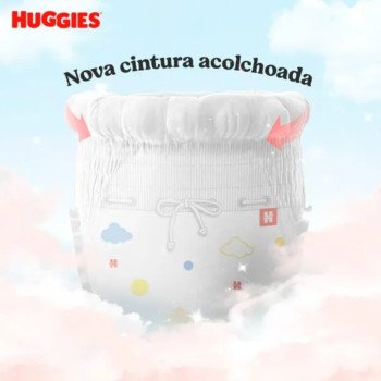 Fralda Huggies Pants Roupinha Proteção Acolchoada Tamanho M Pacote Jumbo 22 Unidades Descartáveis