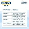 Fralda Geriátrica Bigfral Plus Adulto Tamanho G Com 7 unidades