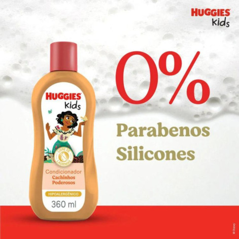 Condicionador Huggies Kids Cachinhos Poderosos 360ml