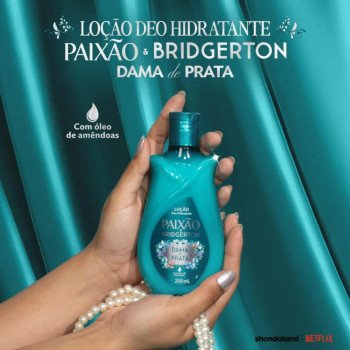 Loção Hidratante Corporal Paixão & Bridgerton Dama de Prata 200ml