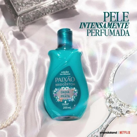 Loção Hidratante Corporal Paixão & Bridgerton Dama de Prata 200ml