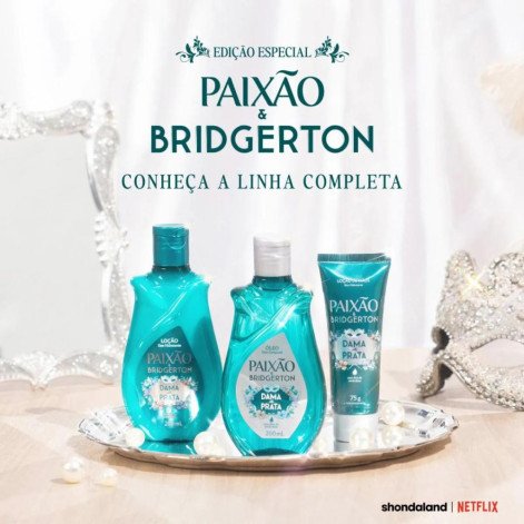 Loção Hidratante Corporal Paixão & Bridgerton Dama de Prata 200ml