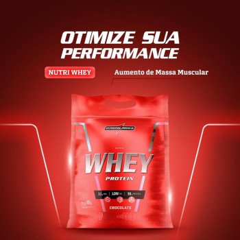 Nutri Whey Protein Integralmédica 900g Sabor Chocolate