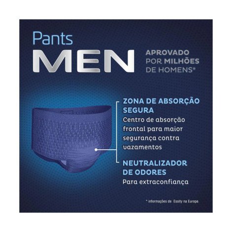Roupa Íntima Descartável Tena Pants Men P/M 16 unidades