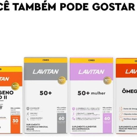 Lavitan Calcio 600mg + 200ui Vitamina D3 Suplemento com 60 comprimidos - Cimed