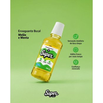 Enxaguante Bucal Cimed Super 12h Melão e Menta 500ml