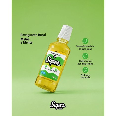 Enxaguante Bucal Cimed Super 12h Melão e Menta 500ml