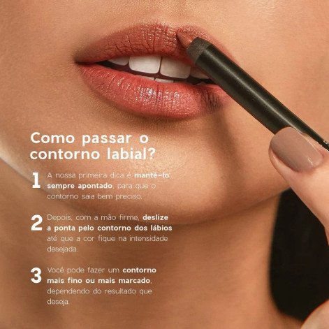 Lápis Contorno Labial Océane Lip Liner Beige Brown