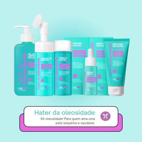 Gel de Limpeza Facial Hater da Oleosidade 240ml Labpop Labotrat