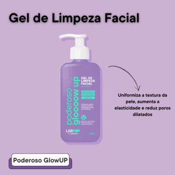 Gel de Limpeza Facial Labotrat LabPop Poderoso Glow Up 240ml