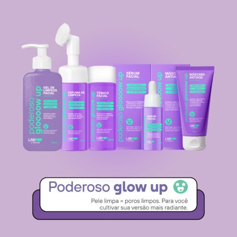 Gel de Limpeza Facial Labotrat LabPop Poderoso Glow Up 240ml