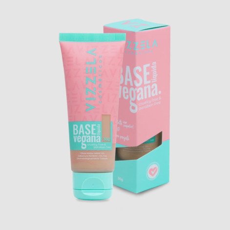 Base Liquida Vegana Matte Vizzela Cor 08 30g