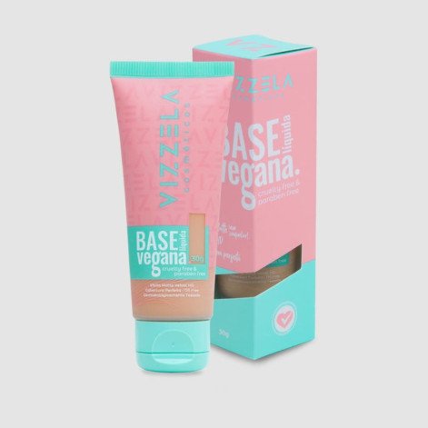 Base Liquida Vegana Matte Vizzela Cor 09 30g