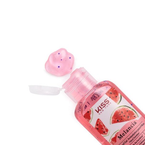 Alcool em Gel Antisséptico para Mãos Kiss New York Melancia 26g