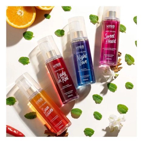 Body Splash Lady in Red Com 200ml Kiss New York