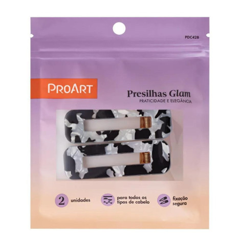 Presilha ProArt Glam Preta 2 Unidades