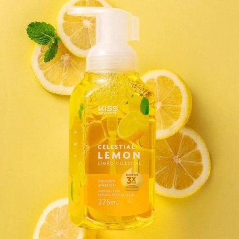 Sabonete em Espuma para Mãos Kiss New York Celestial Lemon 275ml