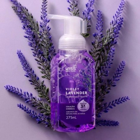 Sabonete em Espuma para Mãos Kiss New York Violet Lavender 275ml