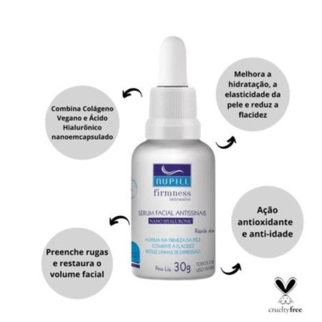 Sérum Facial Antissinais Nupill Firmness Intensive Nano Hyaluronic 30g