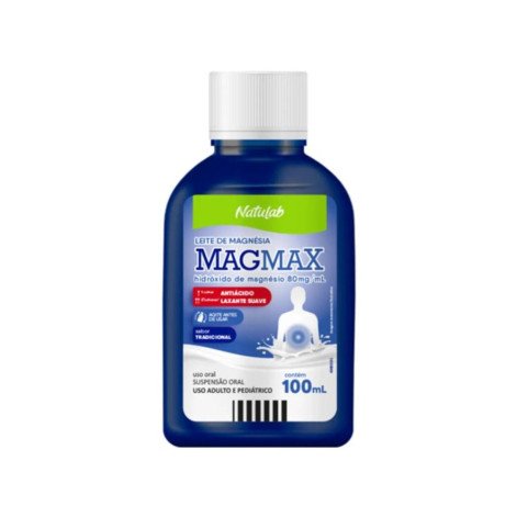 Leite de Magnésia Magmax Tradicional Suspensão Oral 100ml