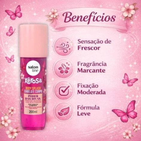 Body Splash Salon Line Xêrosa Poder das Divas 200ml