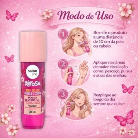 Body Splash Salon Line Xêrosa Poder das Divas 200ml