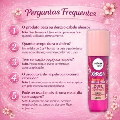 Body Splash Salon Line Xêrosa Poder das Divas 200ml