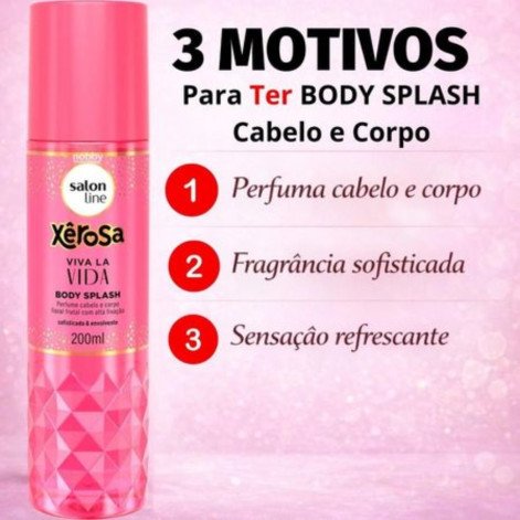 Body Splash Salon Line Xêrosa Viva La Vida 200ml