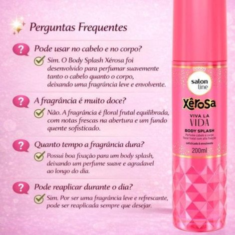 Body Splash Salon Line Xêrosa Viva La Vida 200ml
