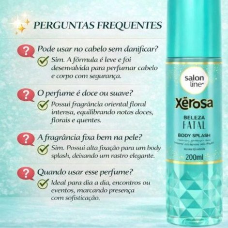 Body Splash Salon Line Xêrosa Beleza Fatal 200ml