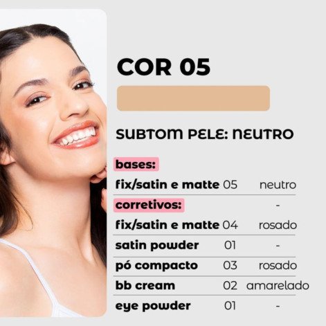 Base Líquido Vizzela Fix Cor 05 30ml