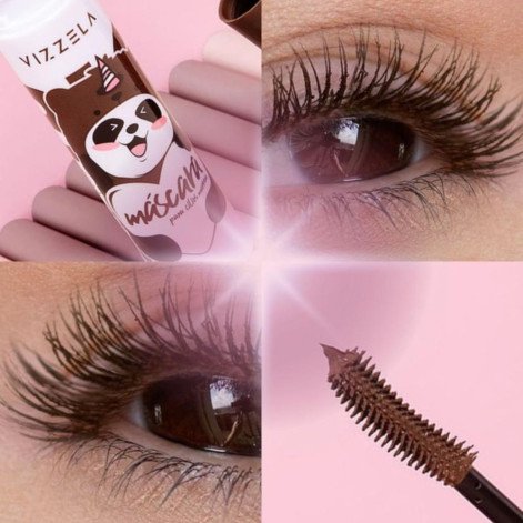 Máscara para Cílios Vizzela Big no Panda Cor Brown 5g